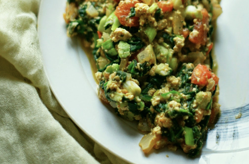 tofucznica ze szpinakiem