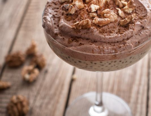 kakaowo waniliowy pudding z tofu