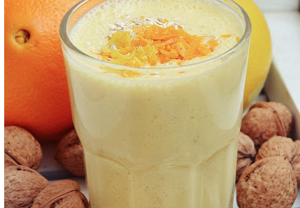 koktajl pomaranczowy z platkami owsianymi