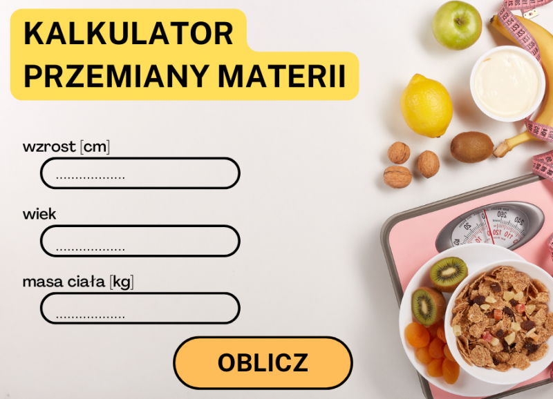 kalkulator przemiany materii